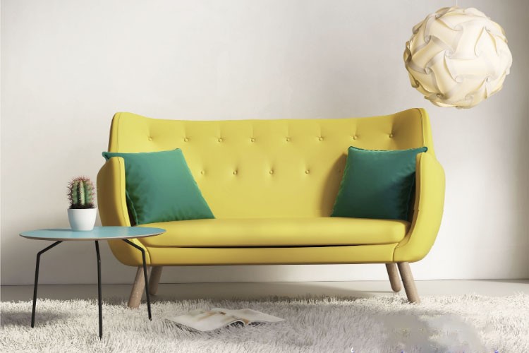 Ghế sofa màu vàng
